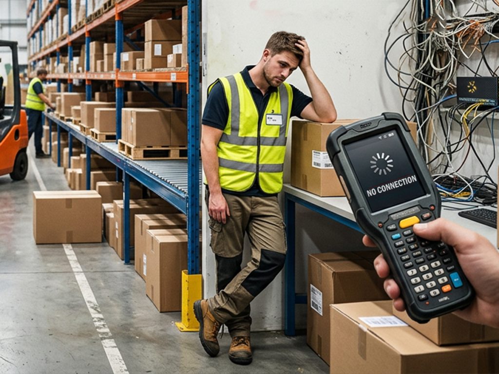 How Poor Network Wiring Impacts Warehouse Productivity and Downtime