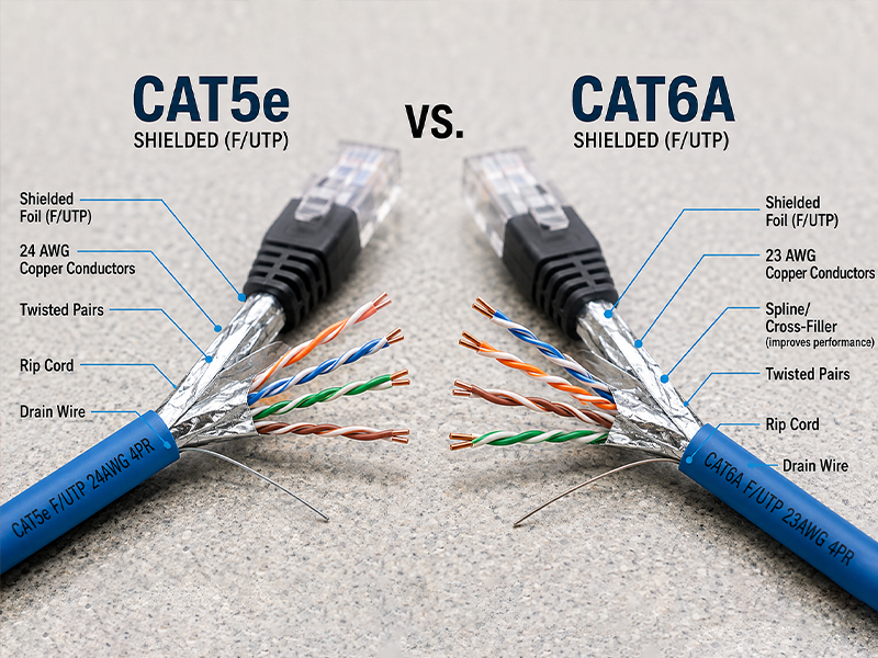 Cat5e vs. Cat6A